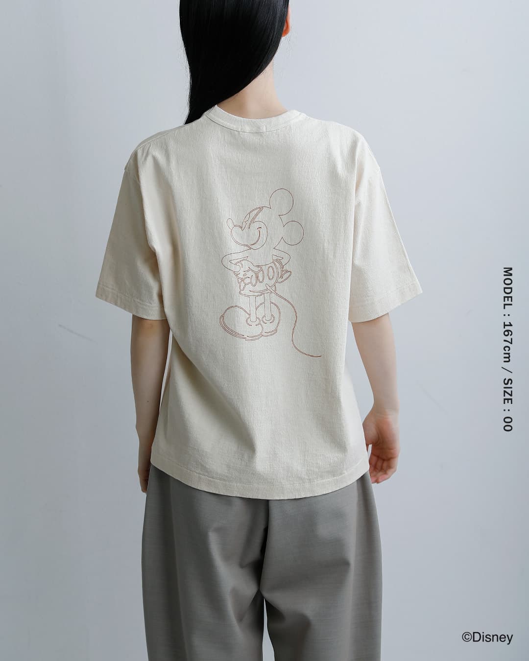 UNDYED アンダイド オーガニックコットン 半袖 プリントTシャツ