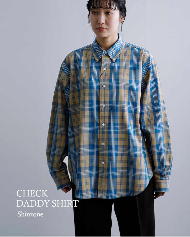 Shinzone（シンゾーン） チェック ダディシャツ CHECK DADDY SHIRT