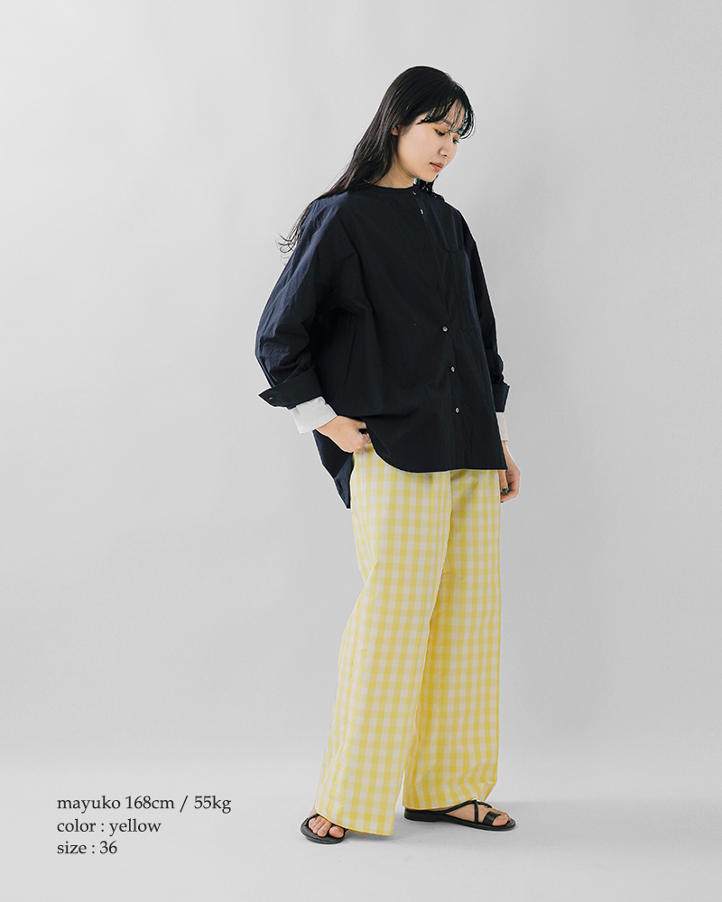 Shinzone（シンゾーン） ギンガム チェック パンツ GINGHAM CHECK