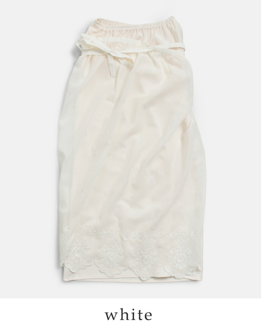 シンゾーン Shinzoneコットン レース エプロン スカート LACE APRON SKIRT 26smssk03 レディース  春夏 2026ss新作の画像