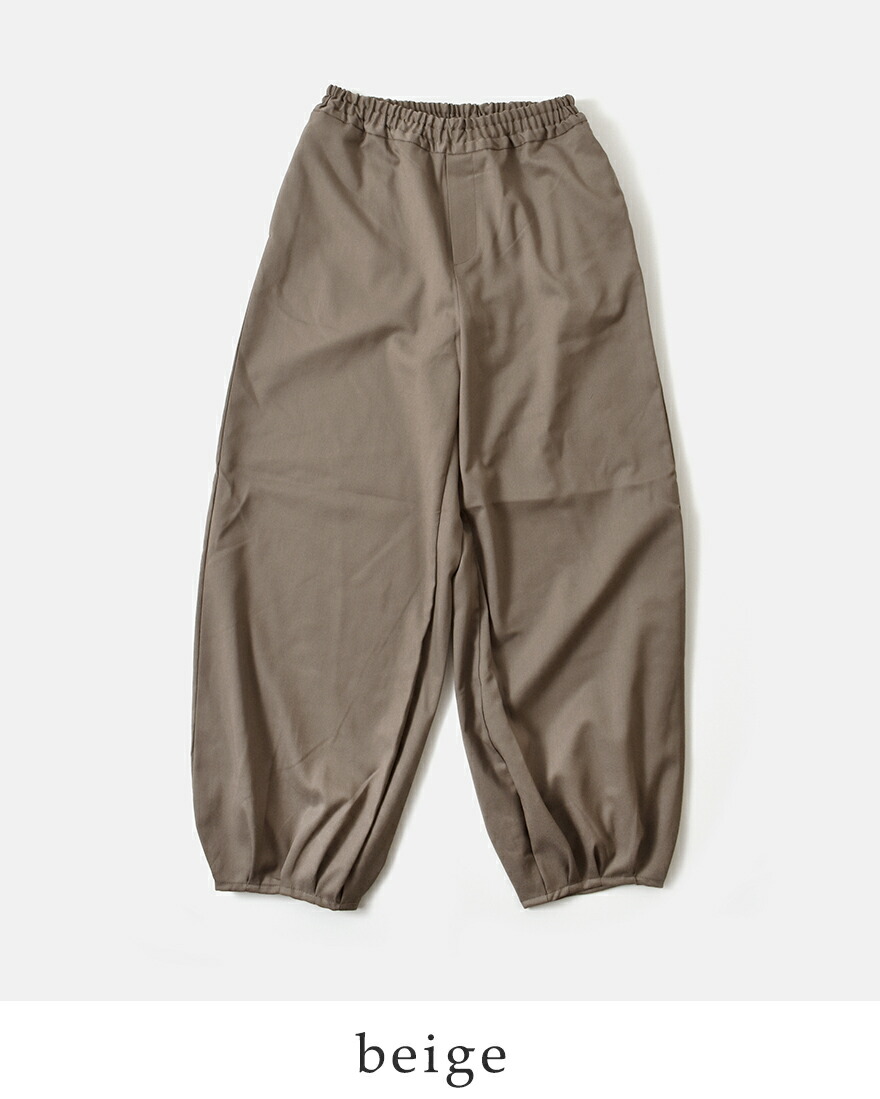 MIZUIRO ミズイロインド mizuiro indタック ヘム コクーン パンツ 3