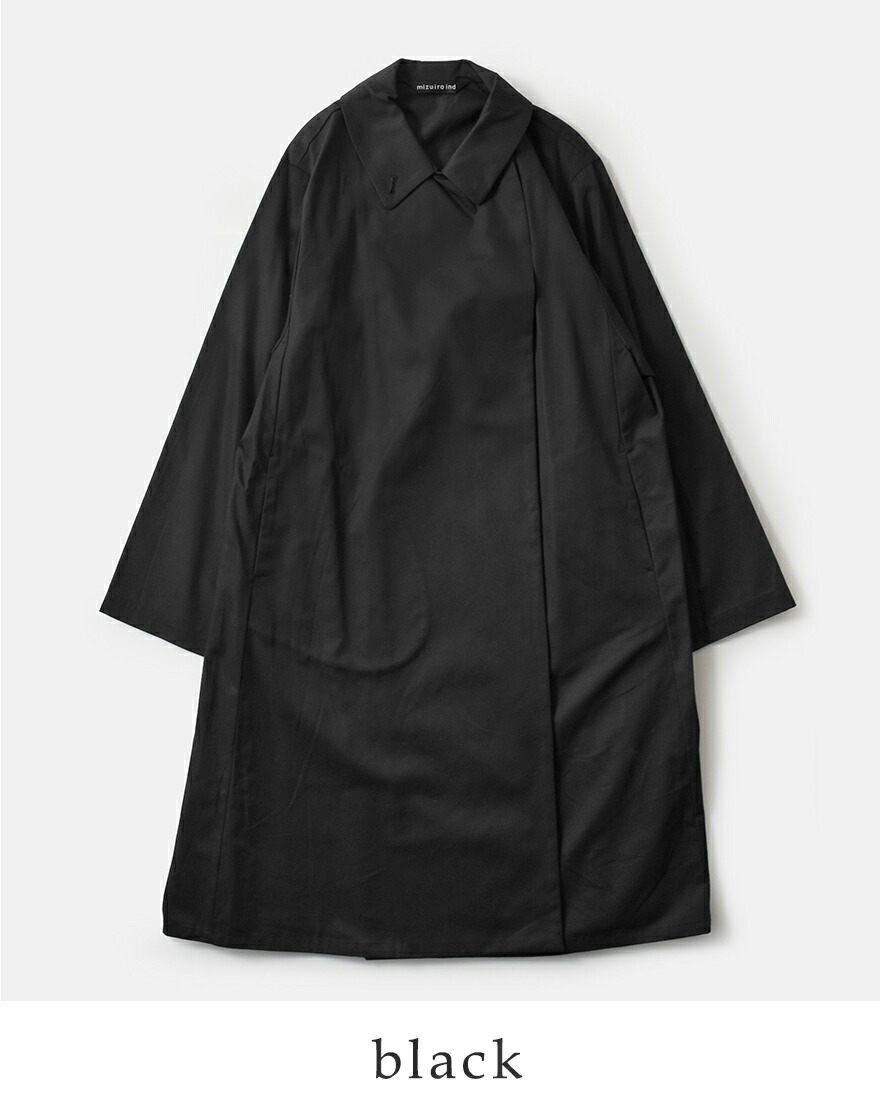 ミズイロインド スプリングコート ミズイロインド スプリングコート mizuiro ind ステンカラー