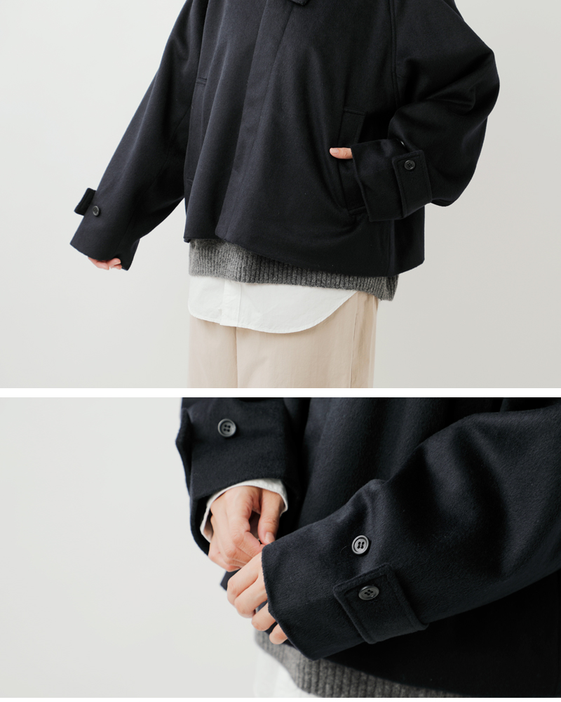 【AURALEE】ショートジャケット(1) MidiUmi（ミディウミ） ウール ショート ジャケット wool short JK 3