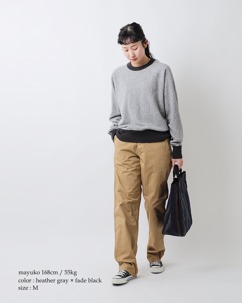 Healthknit(ヘルスニット)コットントンプキンススウェットクルーネック長袖プルオーバー3150