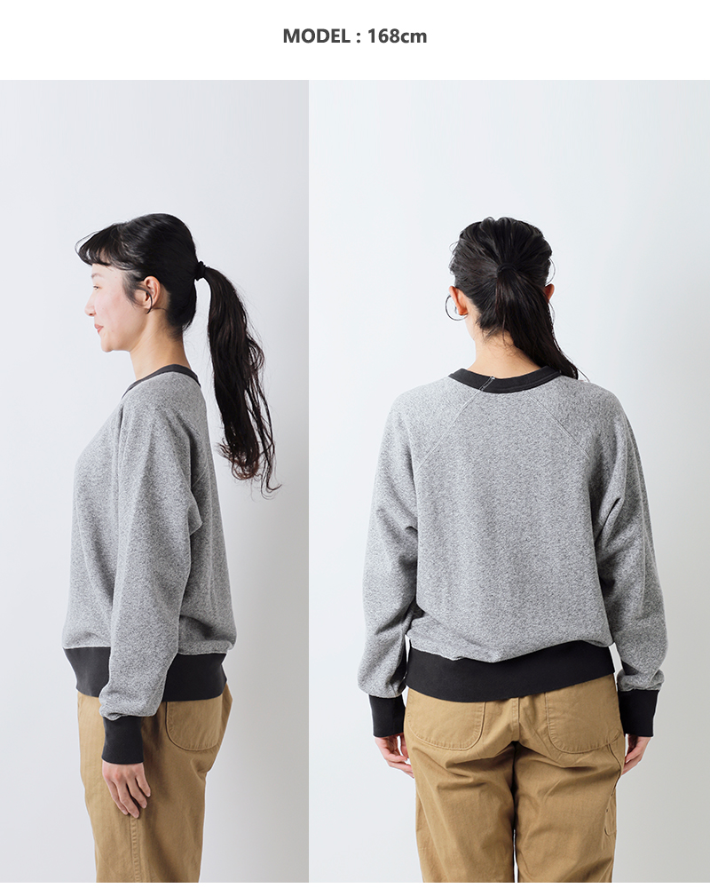 Healthknit(ヘルスニット)コットントンプキンススウェットクルーネック長袖プルオーバー3150
