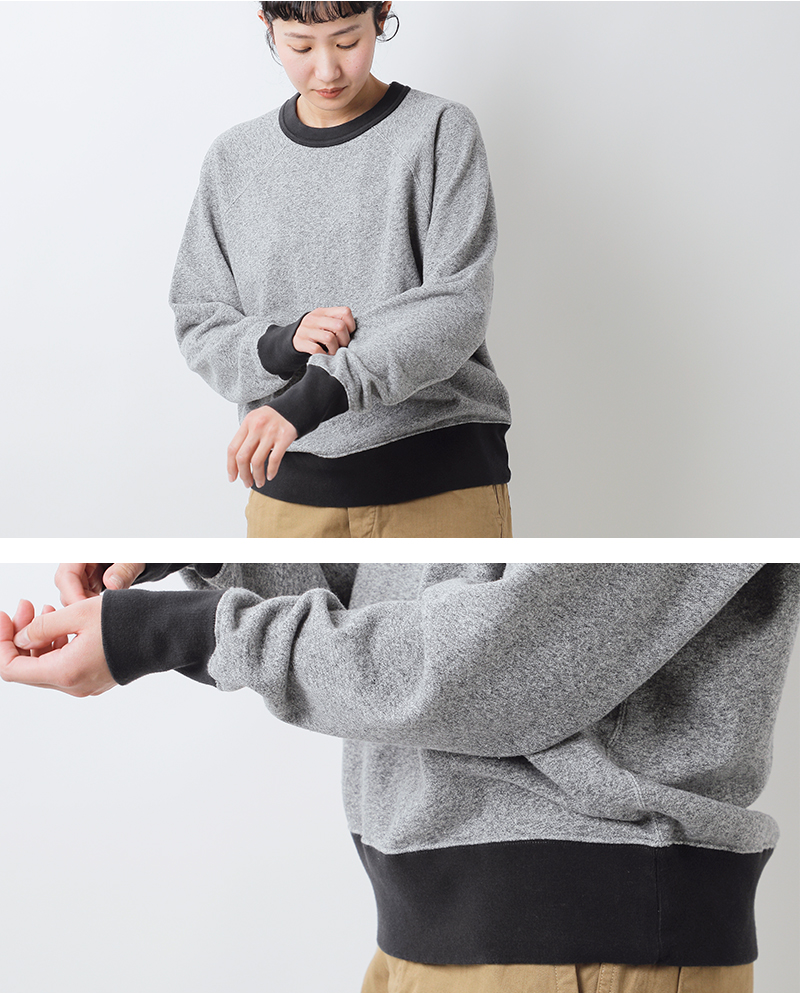 Healthknit(ヘルスニット)コットントンプキンススウェットクルーネック長袖プルオーバー3150