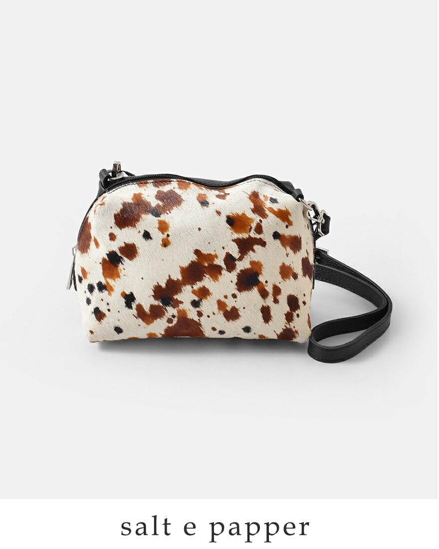 SALT セール【50%OFF】フェルチ FERCHI カウレザー ハラコ ショルダー