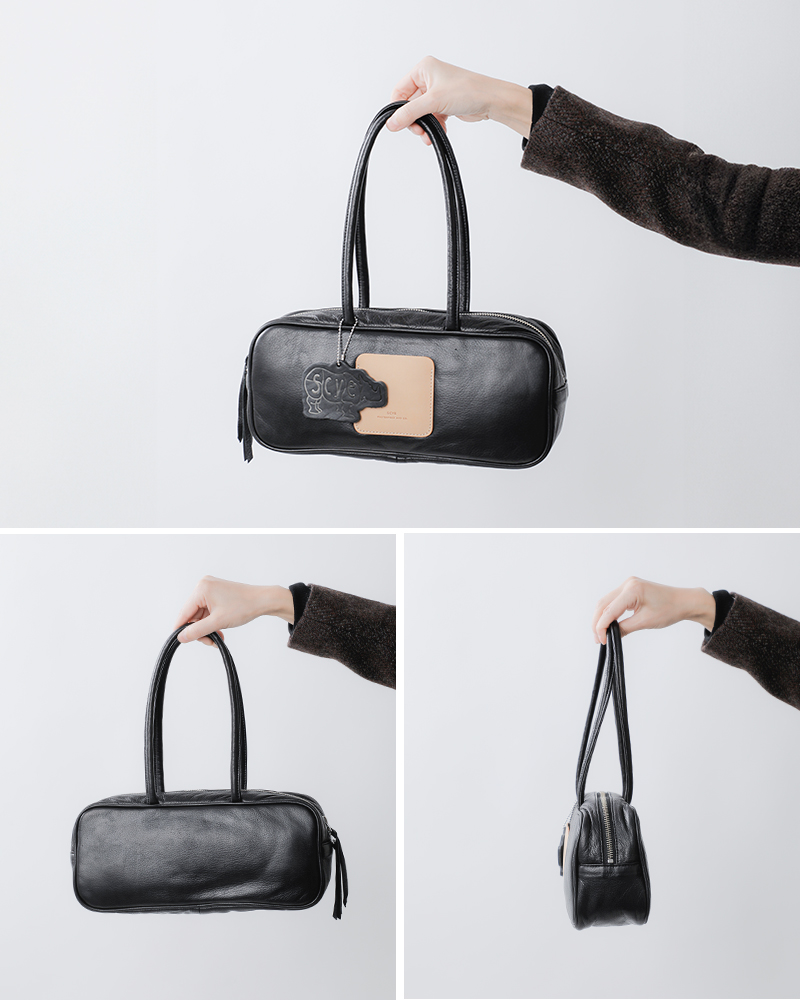Scye（サイ） ソフトレザーパファー ミニボストンバッグ Soft Leather