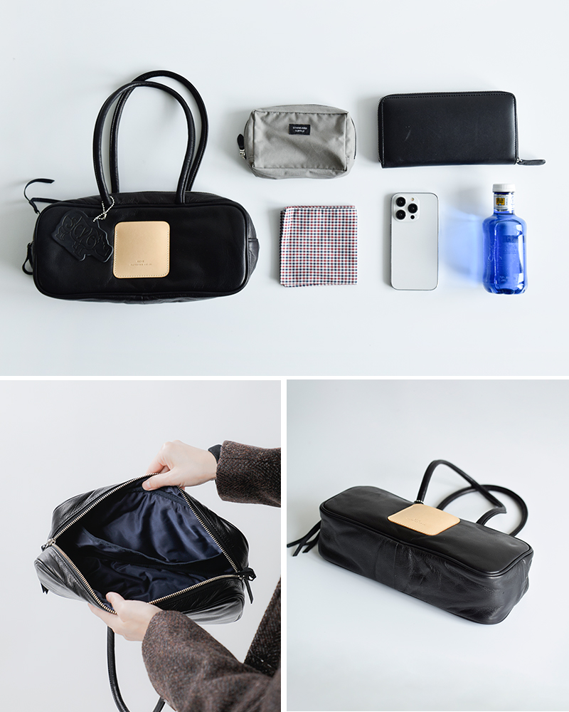 Scye（サイ） ソフトレザーパファー ミニボストンバッグ Soft Leather