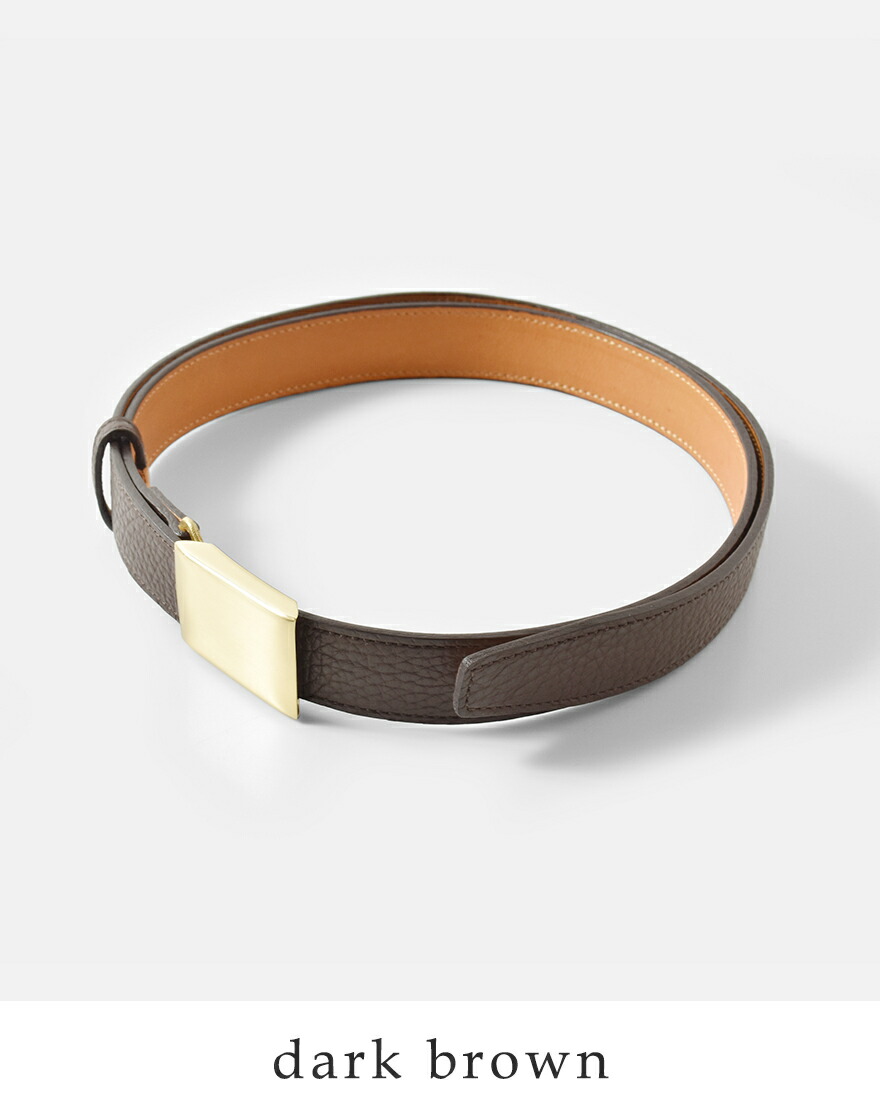 サイ ベルト Scye  シュリンクレザー ボックス バックル ベルト “Shrink Leather Box Buckle Belt” 3325-33353-4  クーポン対象 Scye（サイ） セール【30%OFF】サイ シュリンクレザー ボックス