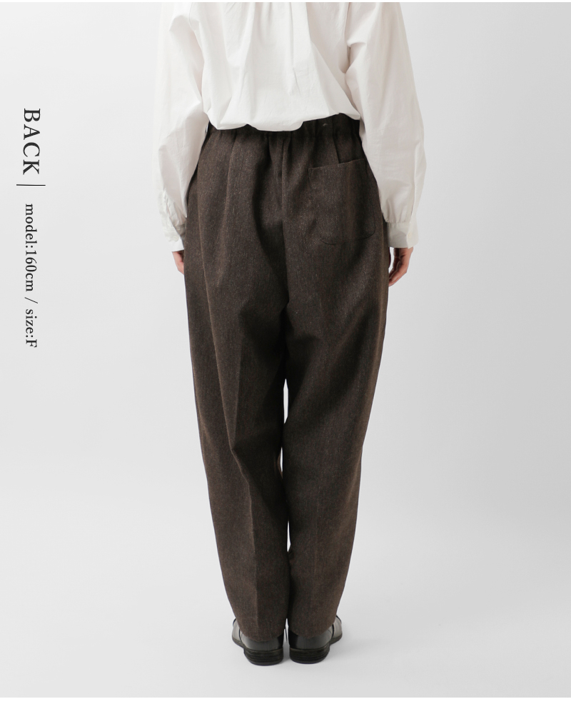 Arts&Science ヘリンボーンウールイージーパンツ　センタープレス Arts&Science ヘリンボーンウールイージーパンツ センタープレス