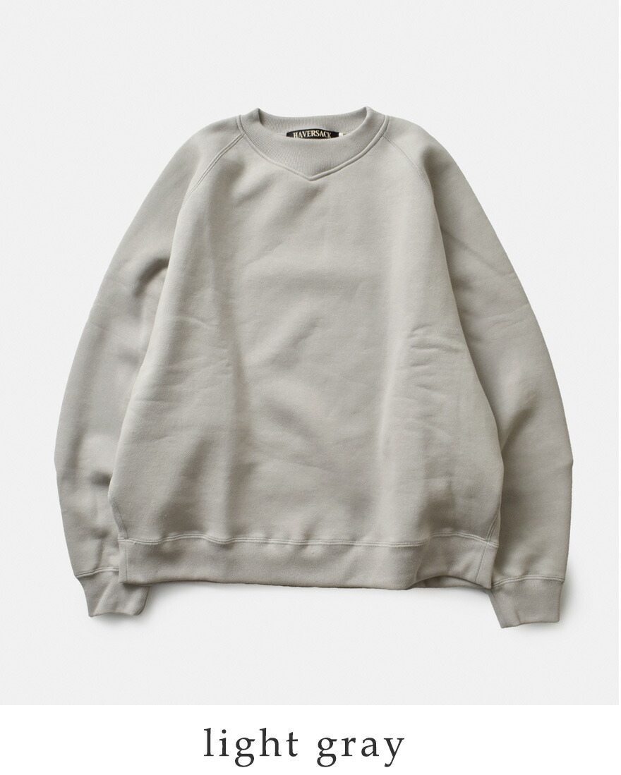 SAC ハバーサック HAVERSACK 裏起毛 スウェット ラグラン プルオーバー