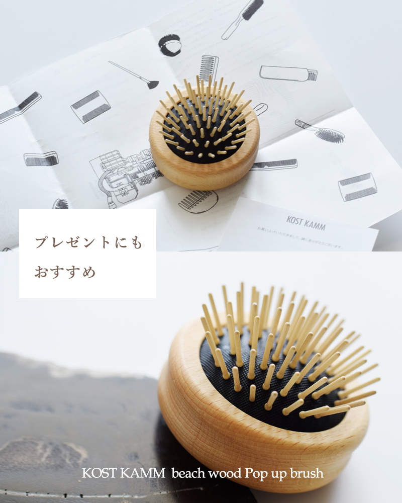 KOSTKAMM コストカム ビーチ ウッド ポップ アップ ブラシ 4580
