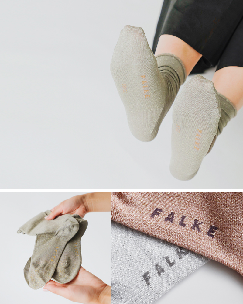 FALKE(ファルケ)ロールカフシャイニーソックス“SHINY”46414