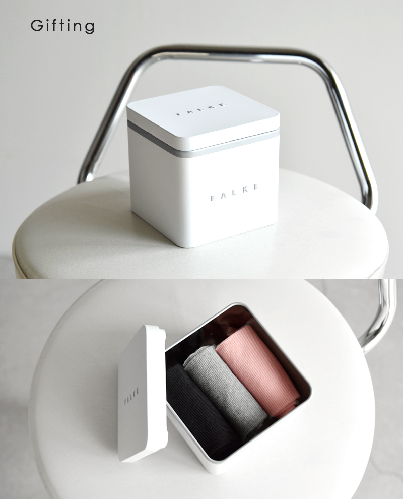 ぶっさん FALKE（ファルケ） FALKEハッピー ボックス 3P ショートソックス 靴下