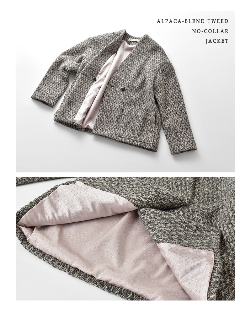 Bon Vieux Temps ボンビュータン bon vieux temps アルパカ混 ツイード