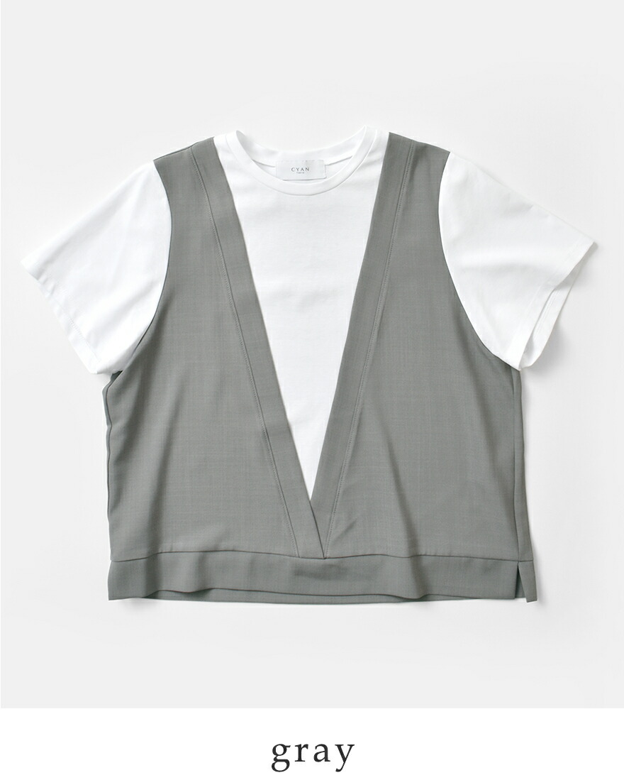CYAN TOKYO】レイヤーライクコンビTOPS/501350