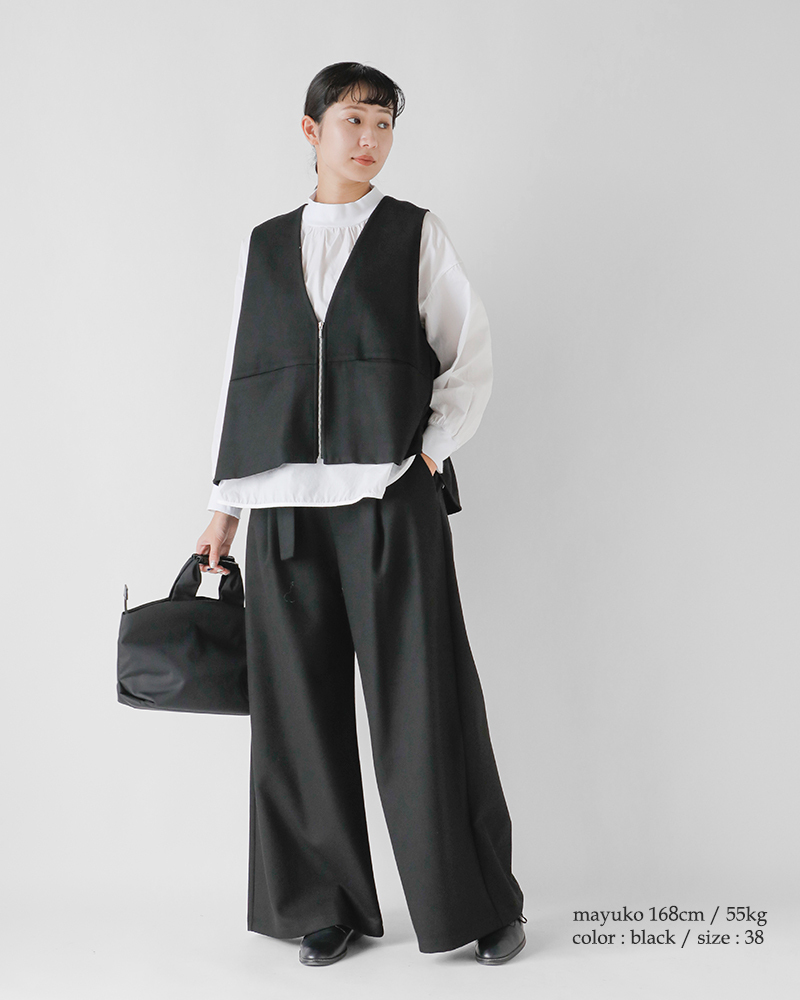 CYAN TOKYO（シアントーキョー） オーバー ベルト フラノ ワイド