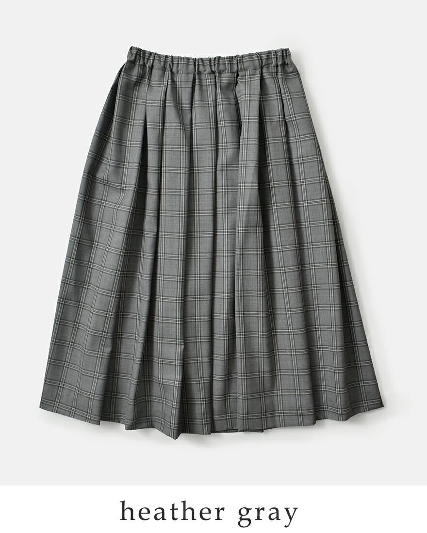 TRAVAIL MANUEL（トラバイユマニュアル） ウールトロ チェック タック