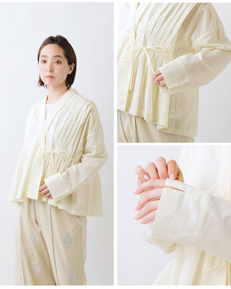 【50%OFF】マオメイド mao made コットン ローン カシュクール オーバー ブラウス 511309 レディース mao made 【50%OFF】マオメイド コットン ローン カシュクール