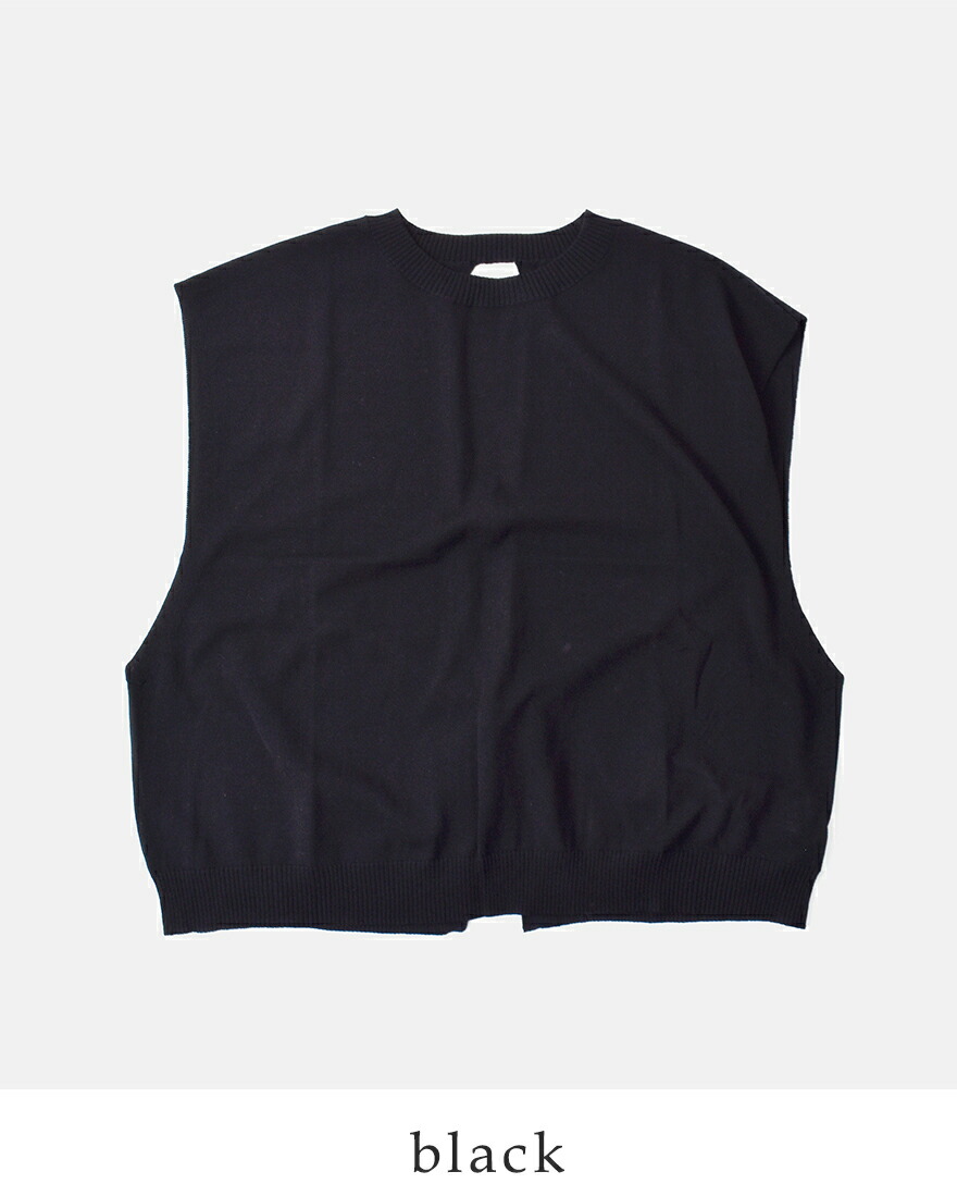 【30%OFF】mao made マオメイド シャリコットン 後ろ開き ベスト 521108 レディース mao made 【30%OFF】mao マオメイド シャリコットン 後ろ開き