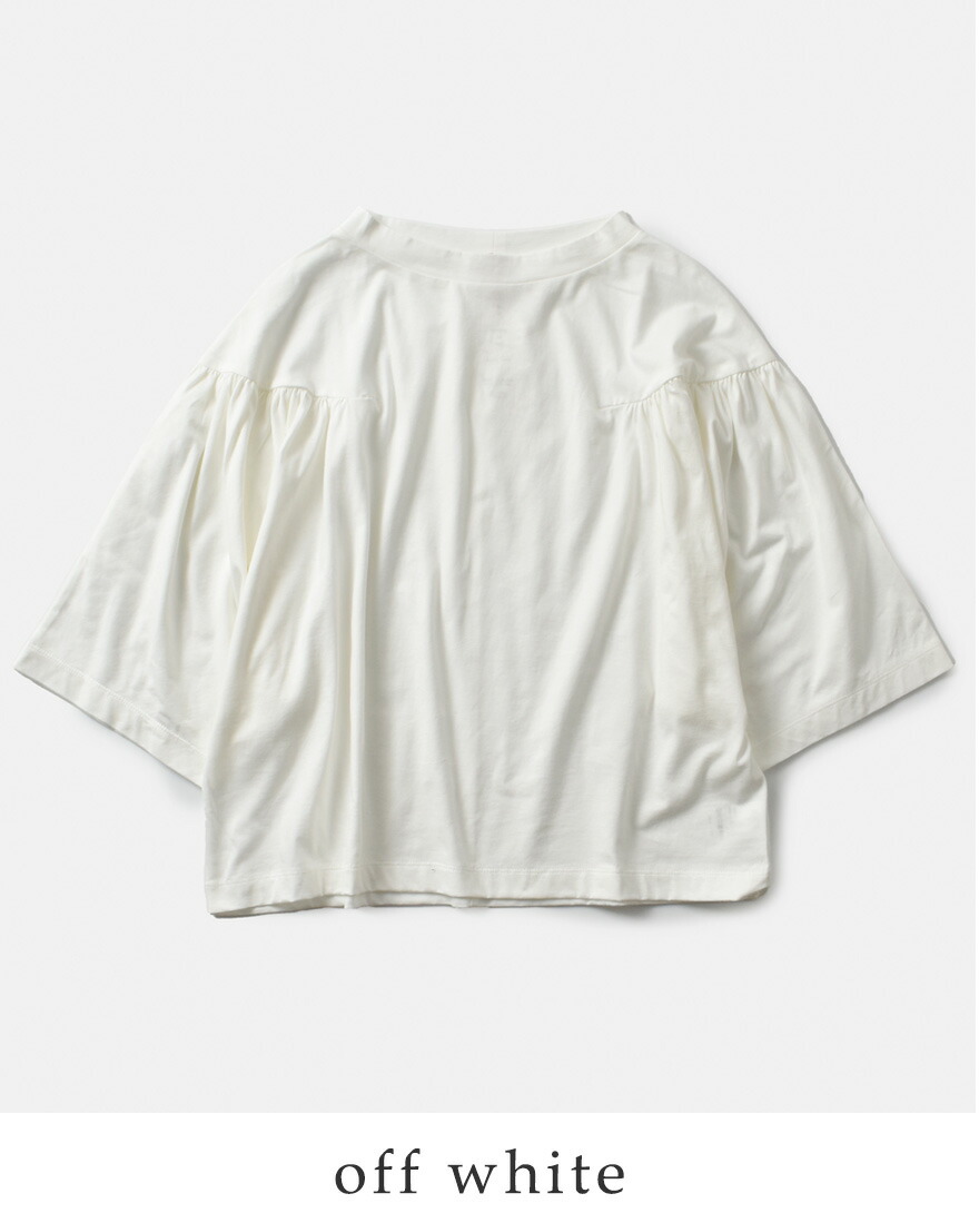 【30%OFF】mao made マオメイド シルケット天竺 コットン ギャザーたっぷり ドルマン Tシャツ 521206 レディース mao made 【30%OFF】mao マオメイド シルケット天竺 コットン