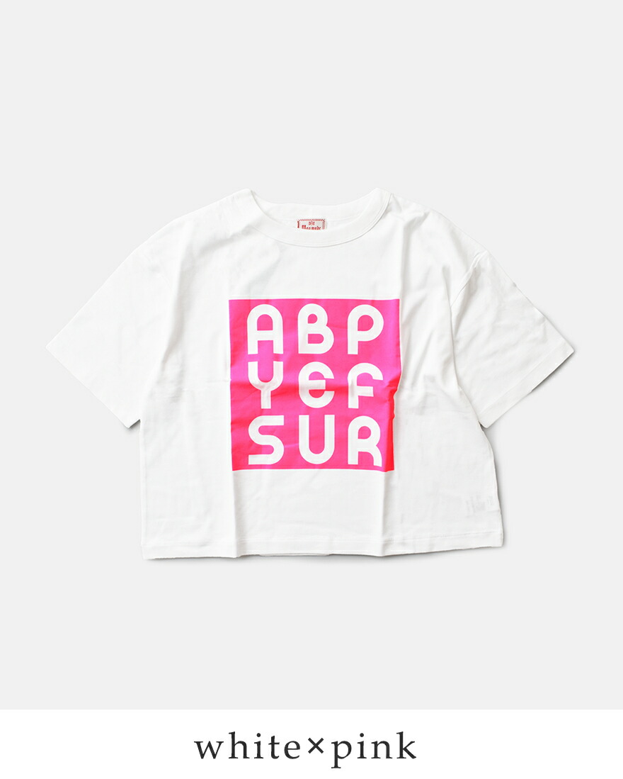 マオメイド mao made コットン プリント Tシャツ SUMMER DAYS TEE  LOGO IN A SQUARE TEE 531202-3  レディース 【クーポン対象】 mao made マオメイド コットン プリント Tシャツ SUMMER DAYS