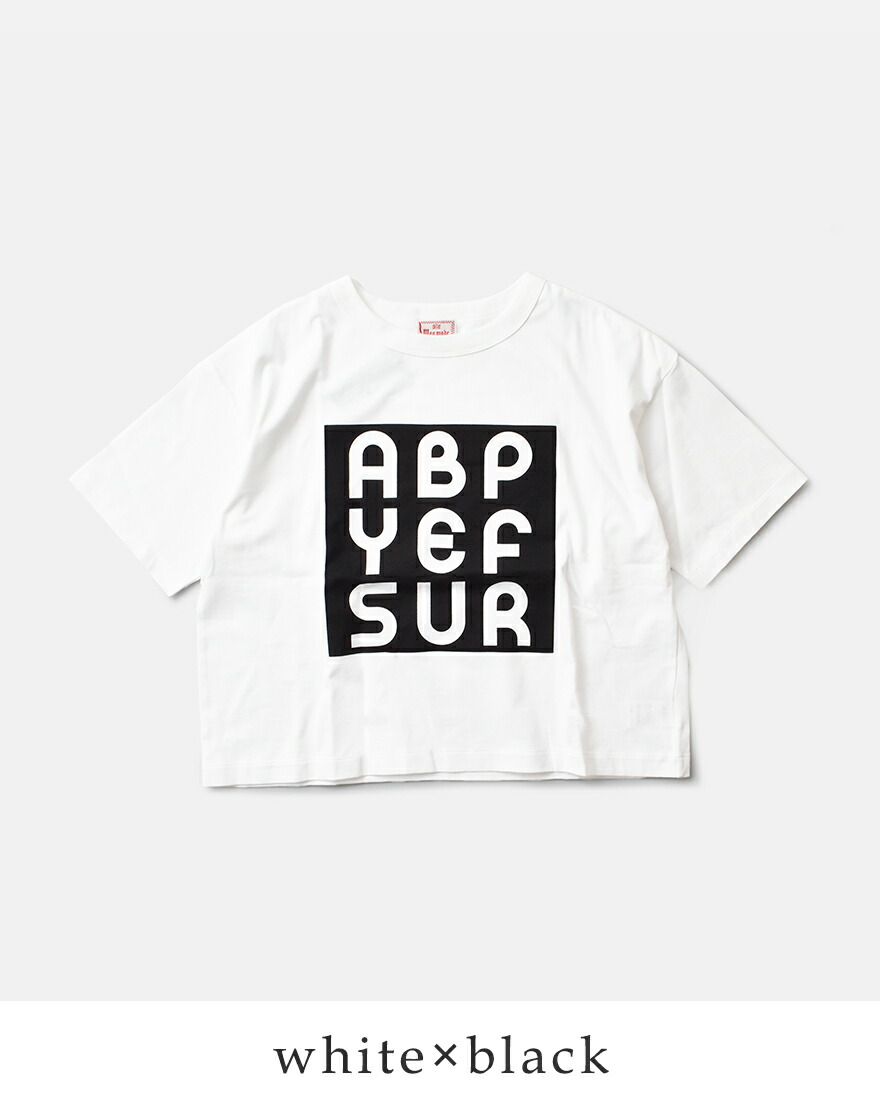 マオメイド mao made コットン プリント Tシャツ SUMMER DAYS TEE  LOGO IN A SQUARE TEE 531202-3  レディース 【クーポン対象】 mao made マオメイド コットン プリント Tシャツ SUMMER DAYS