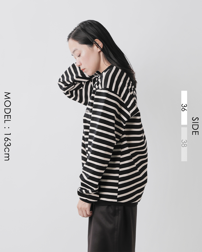 SCYE BASICS サイベーシックス コットン ボーダー クルーネック Tシャツ Striped Cotton Jersey Crew Neck  T-Shirt 5724-23706 2024aw新作＊＊