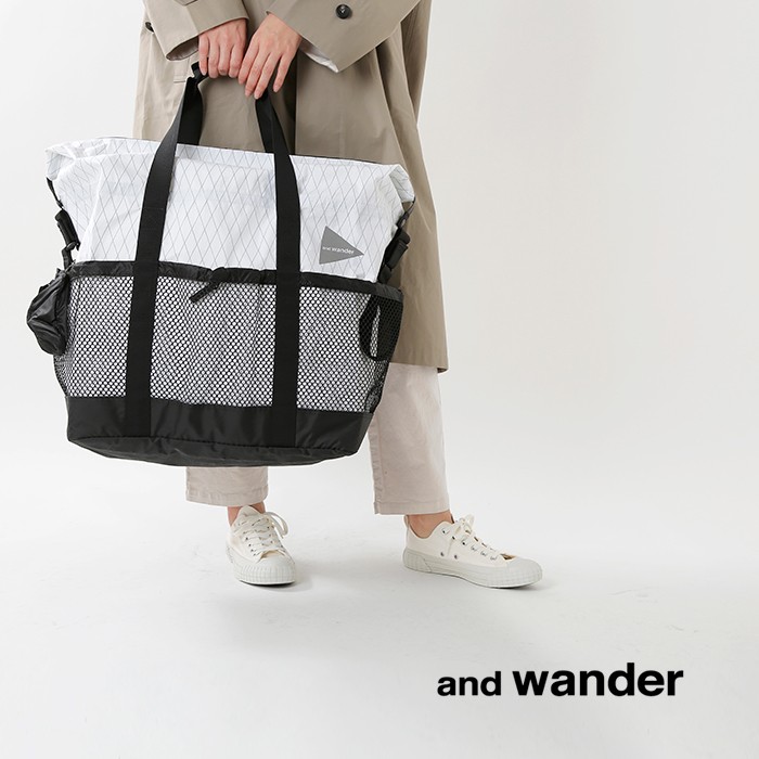 ブラック and wander アンドワンダー X-Pac 45Lトートバッグ 574