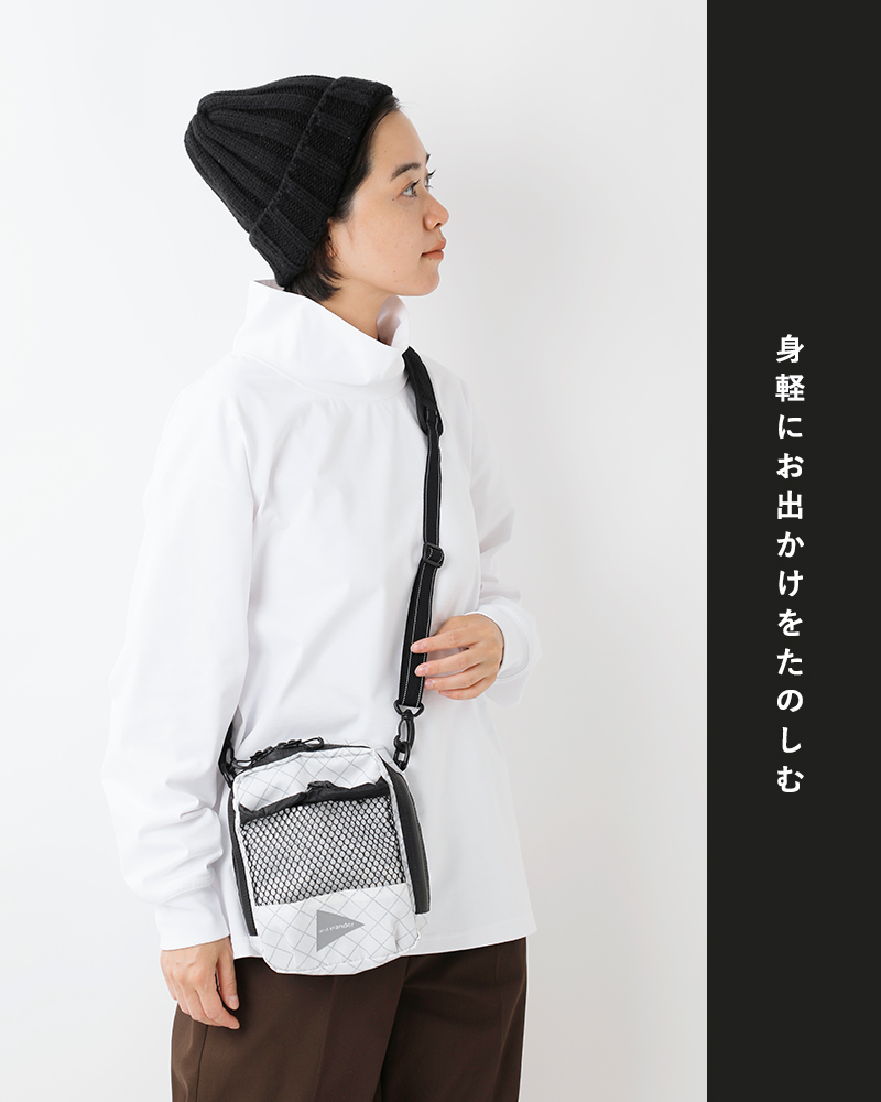 and wander（アンドワンダー） エコパック ショルダーポーチ ECOPAK
