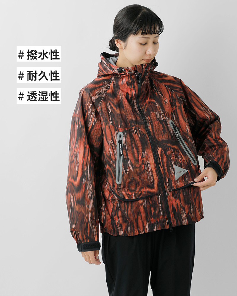 アンドワンダー ジャケット 撥水 and wander 5740221013 and wander（アンドワンダー） ポイント10% ラッシェルリップ