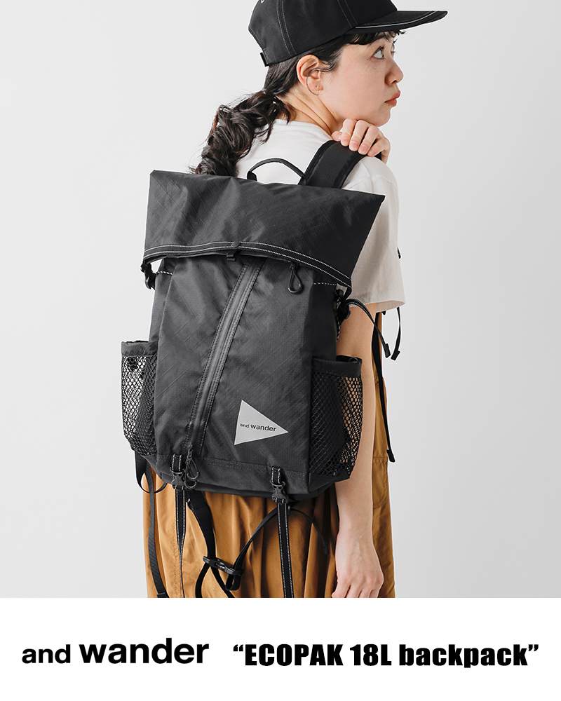 バッグ and wander ECO PACK 18L and wander アンドワンダー wanderエコパック 18L バックパック