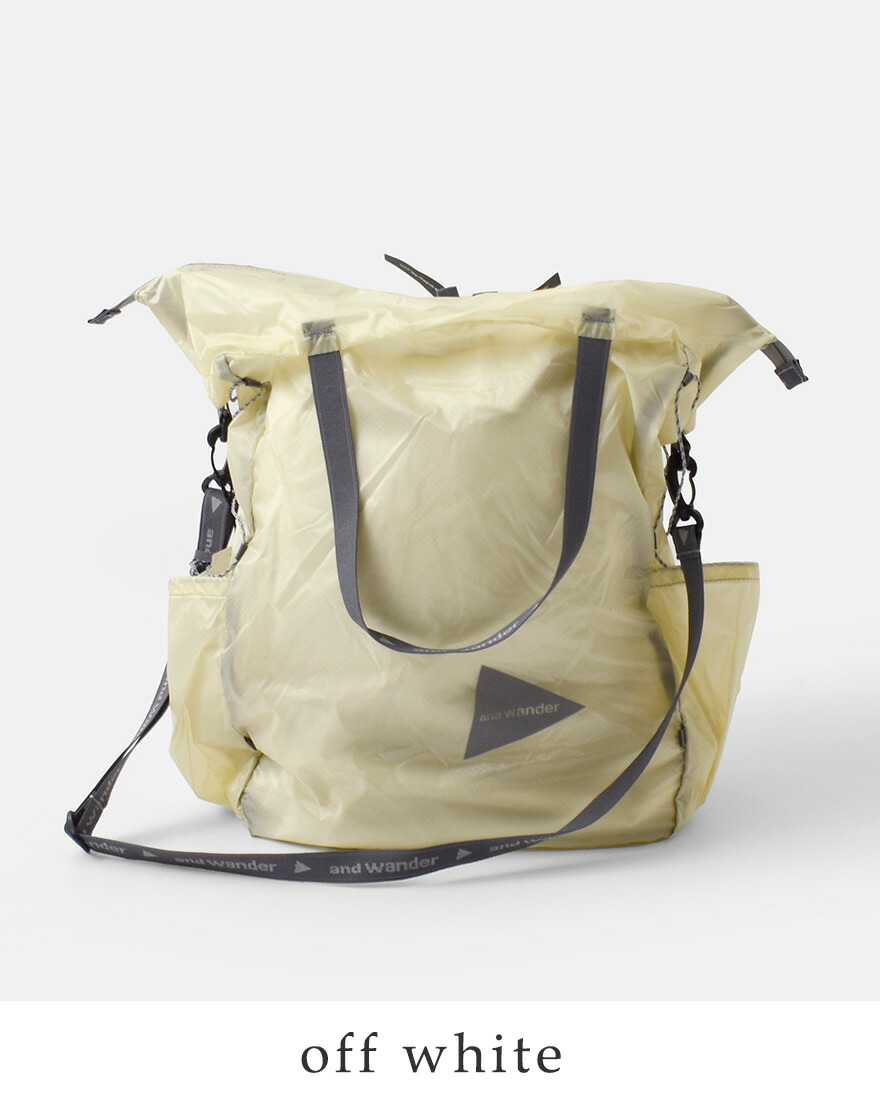 and wander（アンドワンダー） シル トート バッグ sil tote bag 574