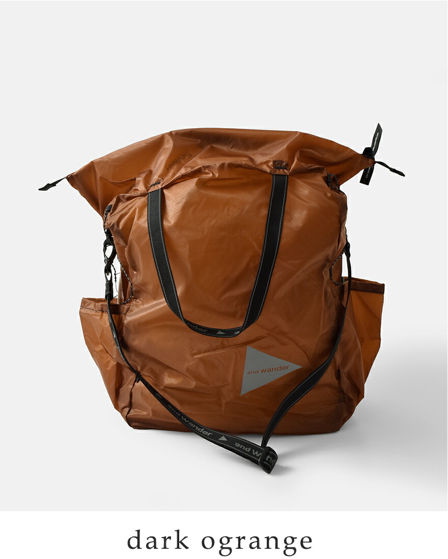 and wander（アンドワンダー） シル トート バッグ sil tote bag 574