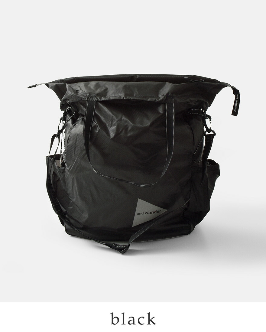 and wander（アンドワンダー） シル トートバッグ sil tote bag 574