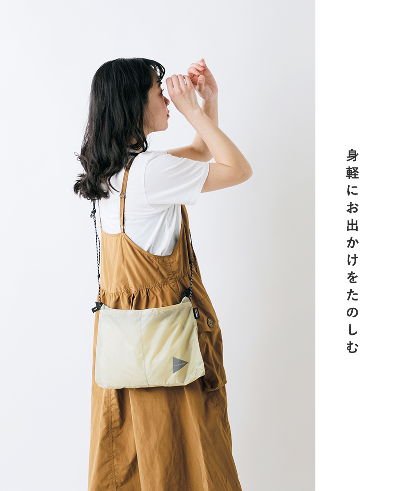 and Wander サコッシュ and wander（アンドワンダー） / シルサコッシュ/UNISEX | YAMAP