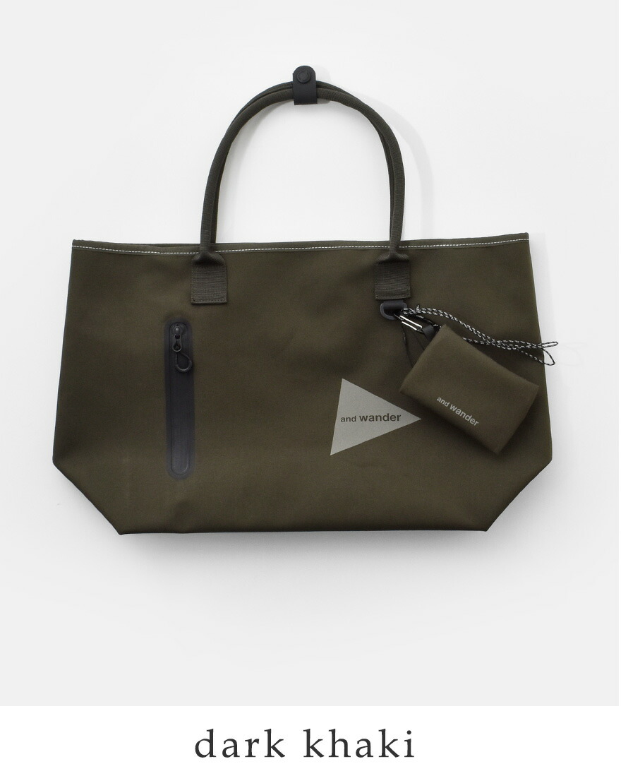 and wander（アンドワンダー） 防水 トートバッグ PE CO tote bag 574