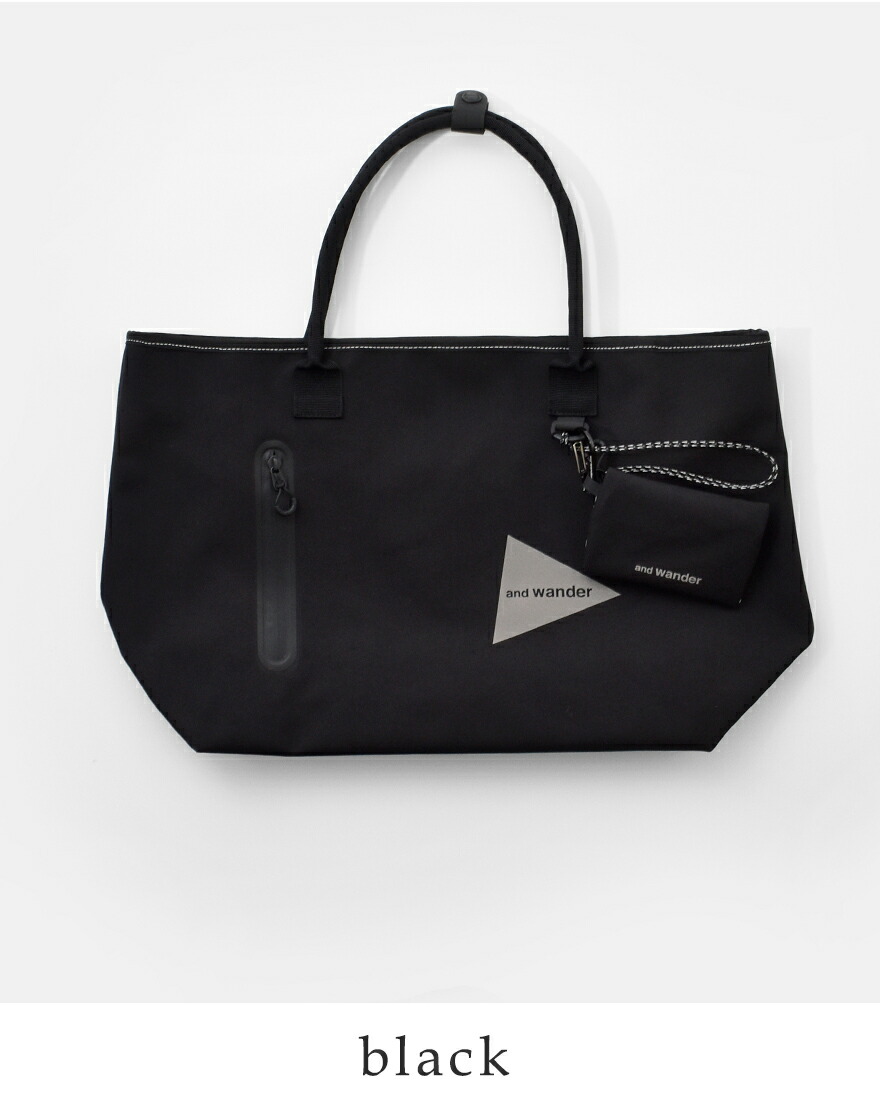 and wander（アンドワンダー） 防水 トートバッグ PE CO tote bag 574