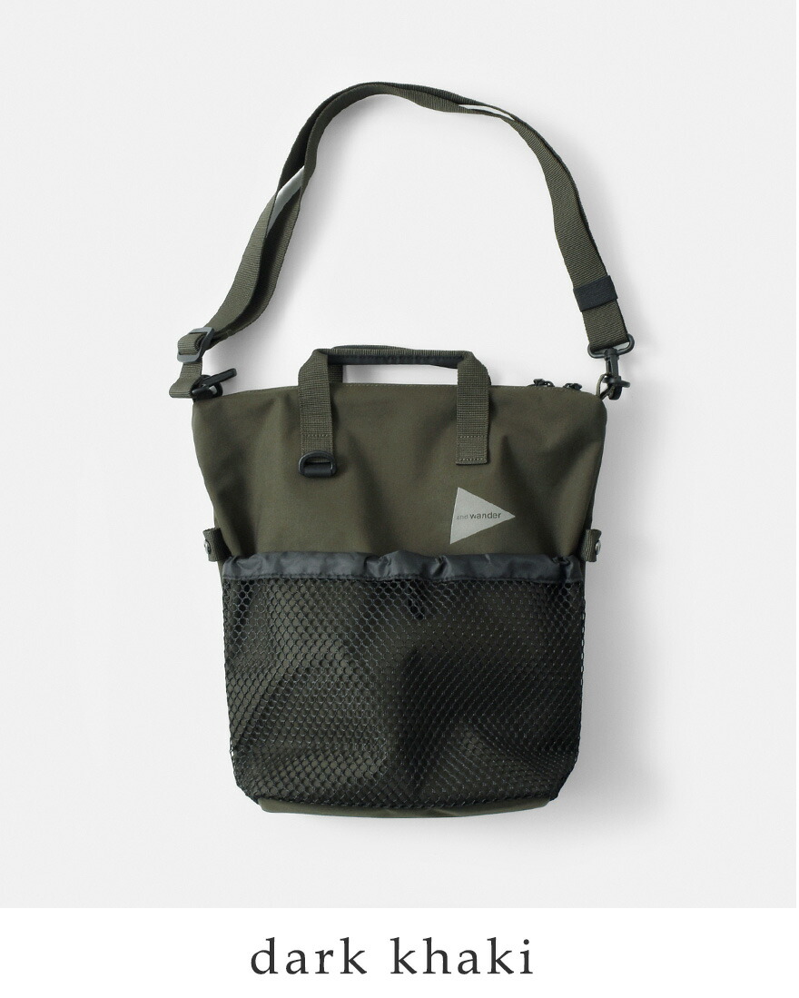 and wander（アンドワンダー） 防水 2way ショルダーバッグ PE CO 2way