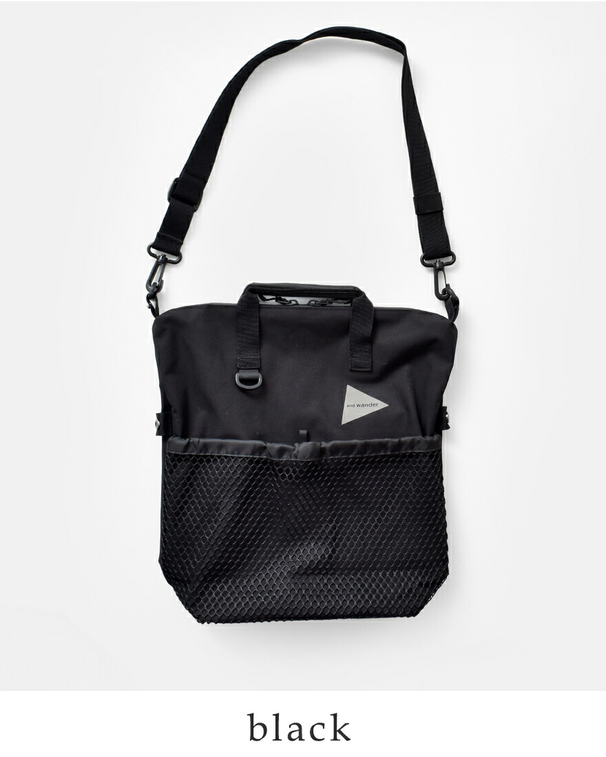 and wander（アンドワンダー） 防水 2way ショルダーバッグ PE CO 2way