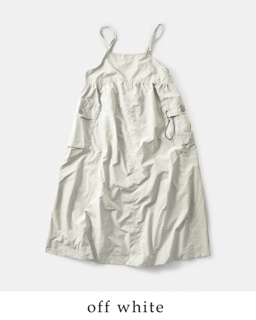 アンドワンダー and wander  撥水 オーバーサイズ カーゴドレス oversized cargo dress 574-6183091 レディース  春夏 2026ss新作の画像