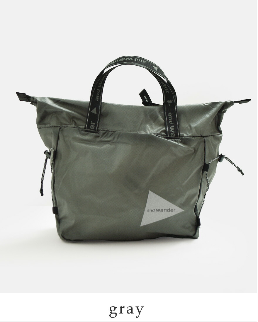 and wander（アンドワンダー） シル ミニトートバッグ sil mini tote
