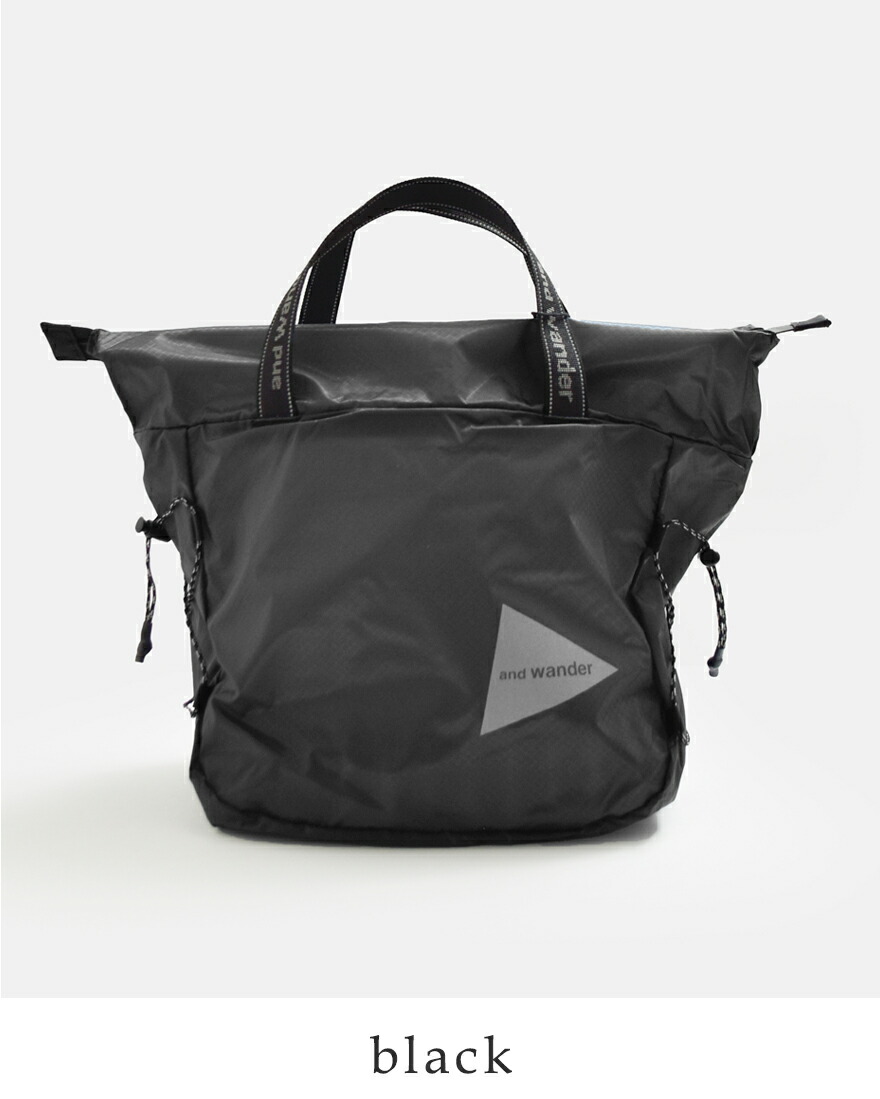 and wander（アンドワンダー） シル ミニトートバッグ sil mini tote