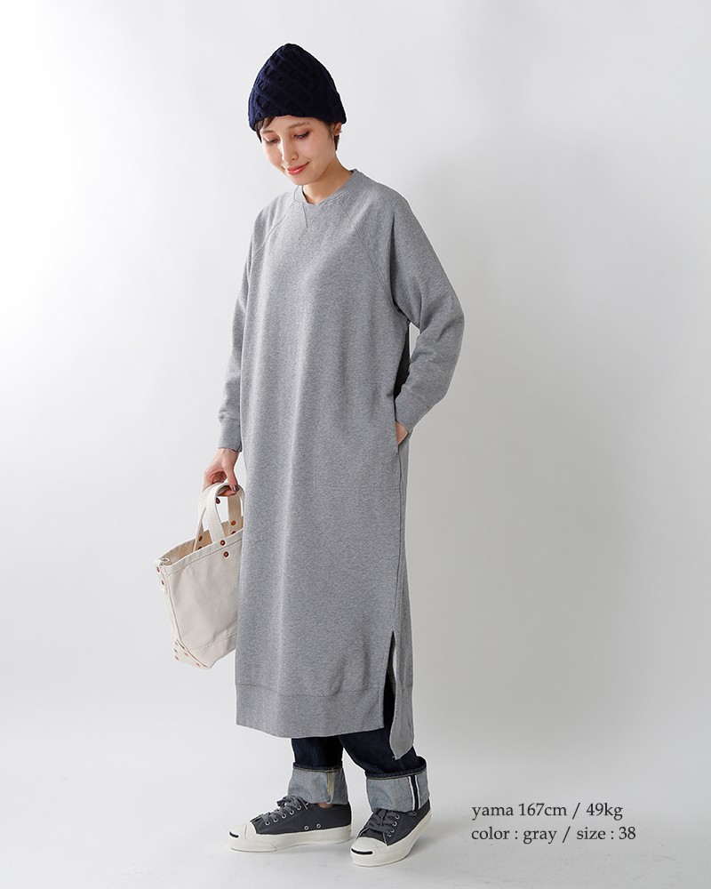 Luxluft ルクスルフト トンプキン裏毛マキシワンピース 591 Aranciato 通販 Paypayモール