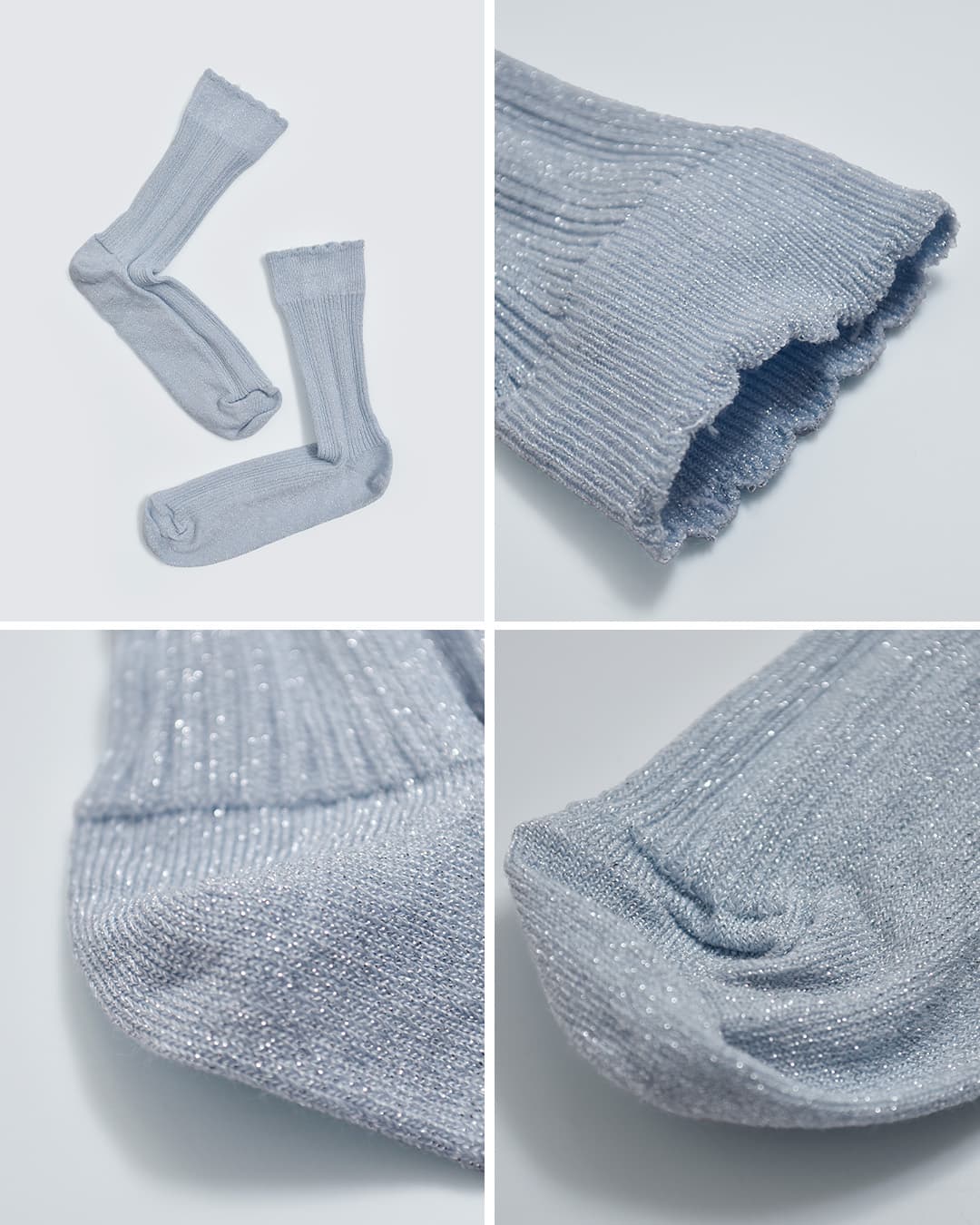 mp Denmarkコットン グリッター ソックス Julia glitter socks 59542
