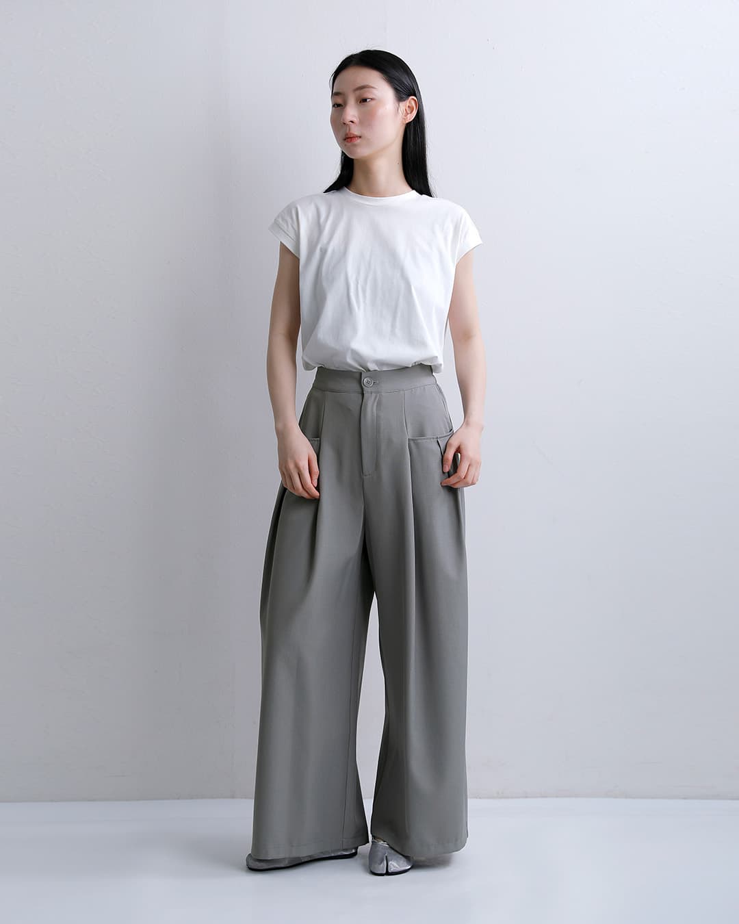CYAN TOKYO（シアントーキョー） CYAN TOKYO Wタック ストレッチ