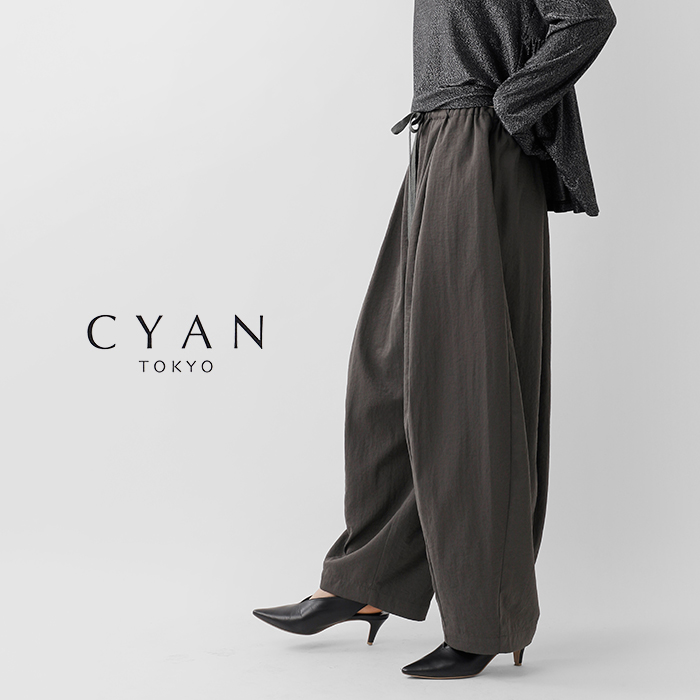 CYAN TOKYO(シアントーキョー)ヴィンテージツイルBIGバルーンパンツ610438