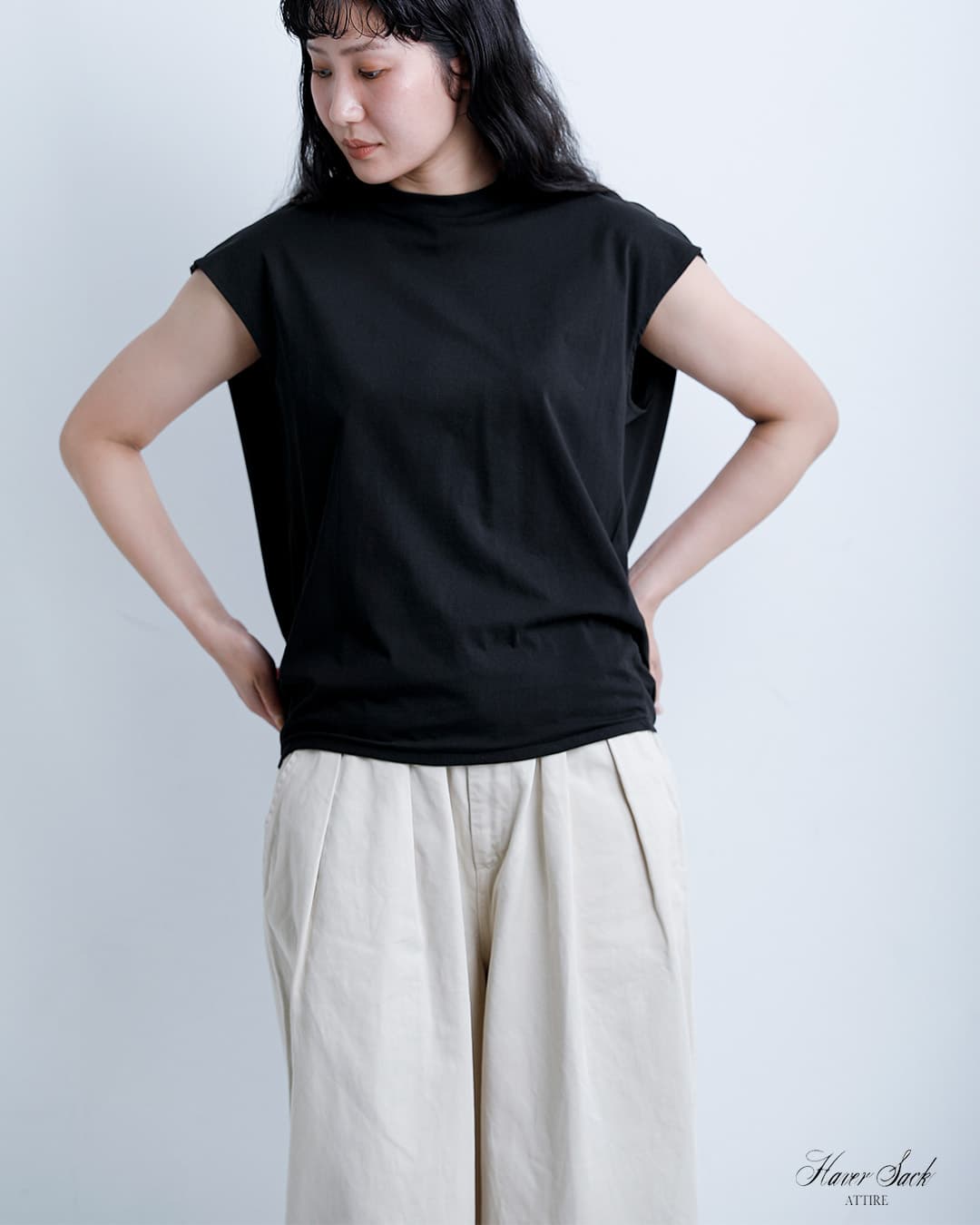 SAC ハバーサック HAVERSACK ATTIRE アタイア コットンプレミアム天竺 