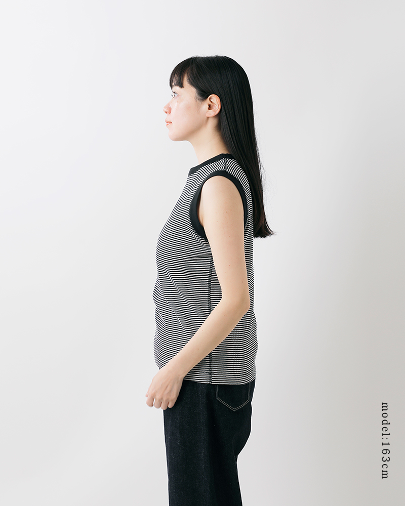 Healthknit(ヘルスニット)ベーシックワッフルスリーブレスプルオーバー619